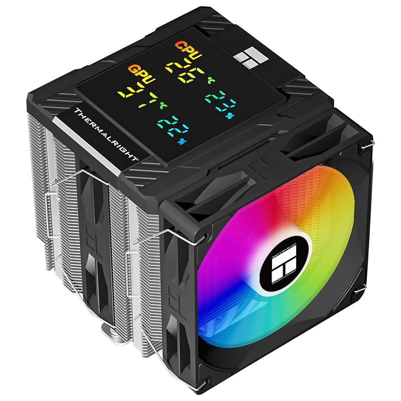 Thermalright Peerless Assassin 120 Digital ARGB Black: digital screen 