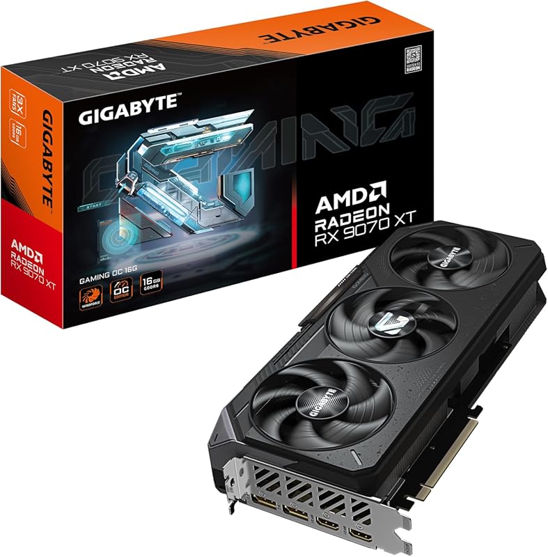 GIGABYTE Radeon RX 9070 XT Gaming OC 16G Graphics Card, PCIe 5.0, 16GB