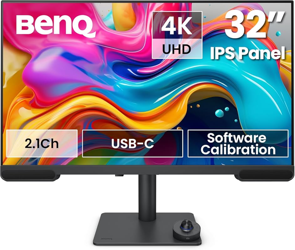 BenQ PV3200U 32-inch 4K UHD Monitor for Video Editing with 95% DCI-P3,