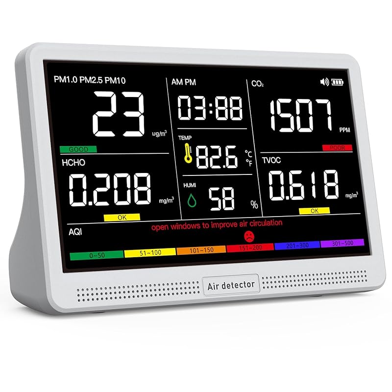 16-in-1 Air Quality Monitor with 7