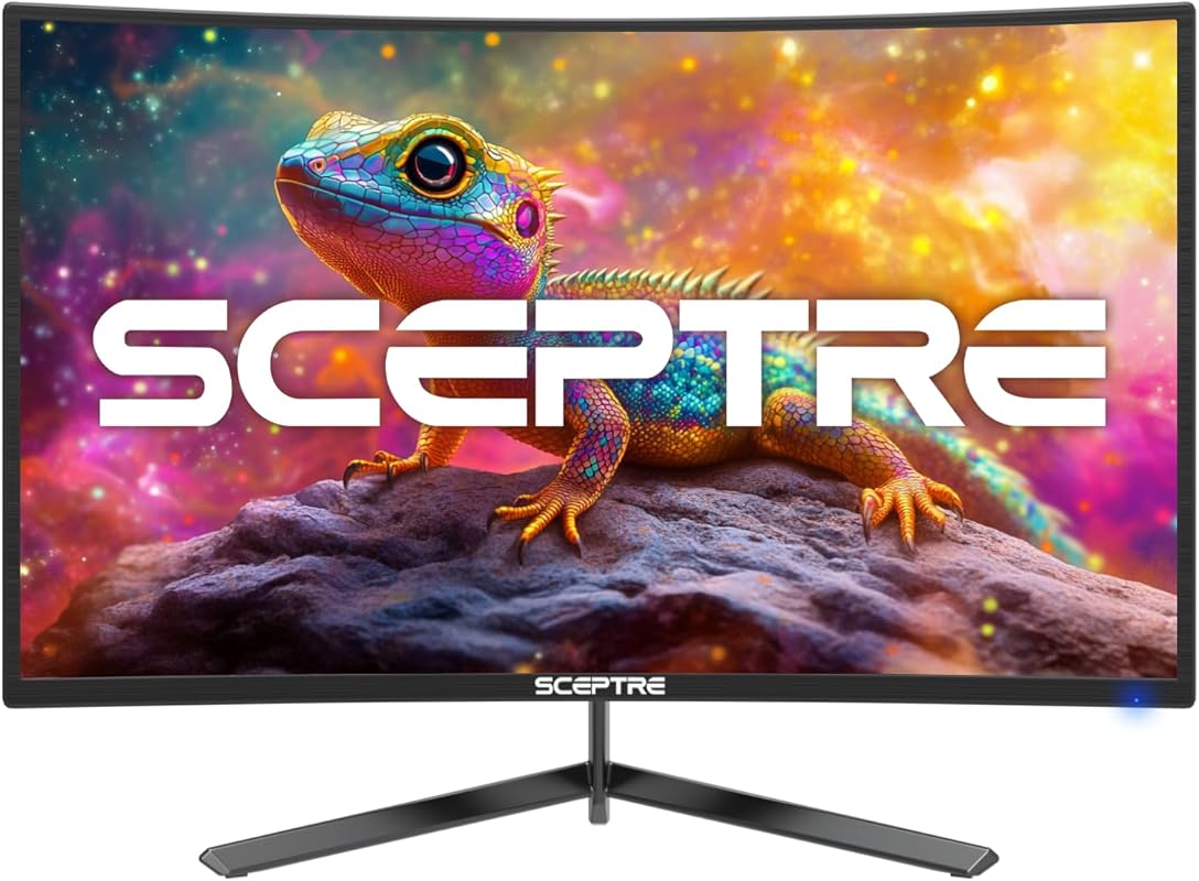 Sceptre 24-inch Curved Gaming Monitor: 1080p, 180Hz+, 100% sRGB, FreeS