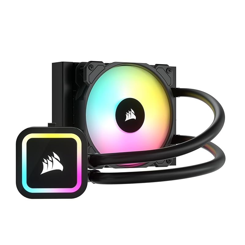 CORSAIR H60x RGB Elite AIO Cooler 120mm, 16 RGB LEDs, SP120 Elite Fan,