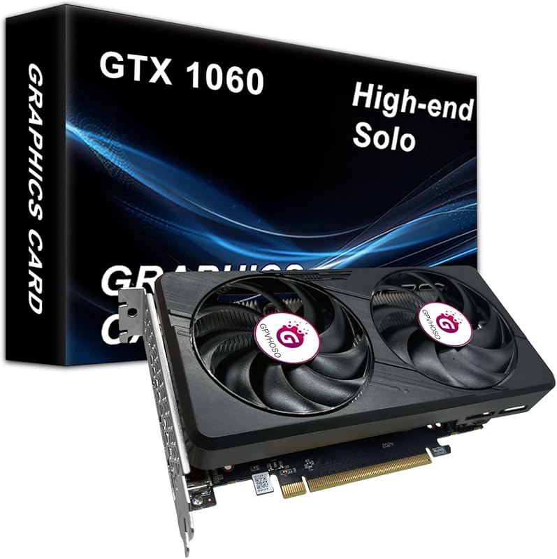 GPVHOSO GTX 1060 6GB Computer Graphics Card.GDDR5 8K 192bit HDR VR Rea