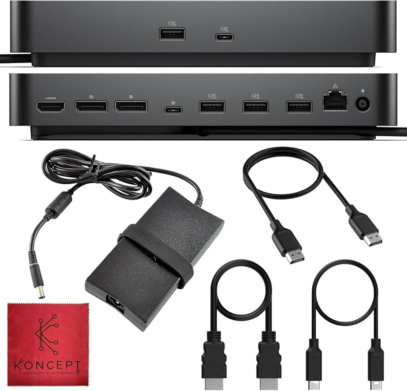 Dell WD25 USB-C Docking Station: 100W Power, Dual 4K Displays, HDMI, D