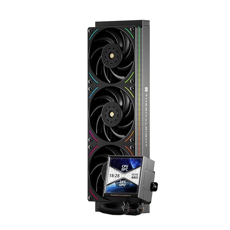 Peerless Vision 360 UB ARGB CPU Water Cooler with 3 inline PWM fans, I
