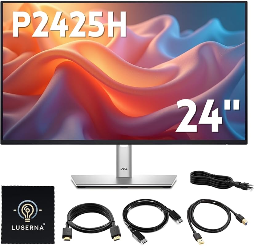 Dell P2425H 24-Inch Full HD IPS Monitor: 100Hz, DisplayPort, HDMI, USB