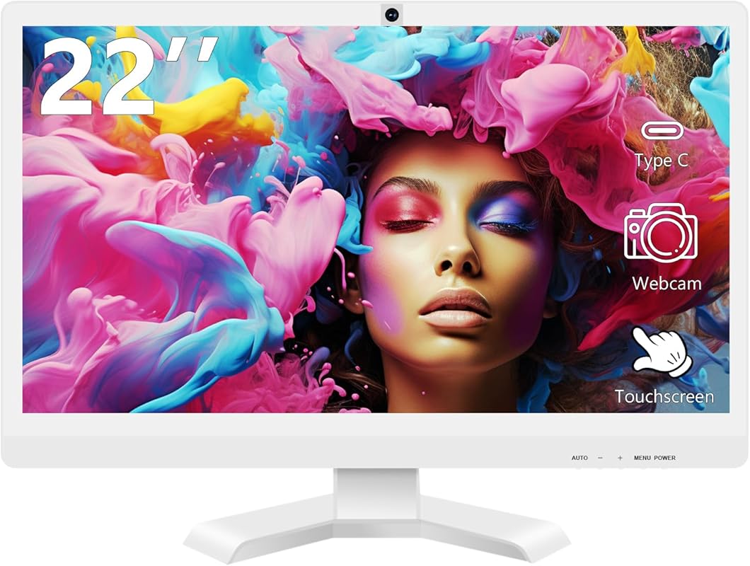 22-inch FHD 1080p Touch Screen Monitor with FreeSync, HDR, Frameless D
