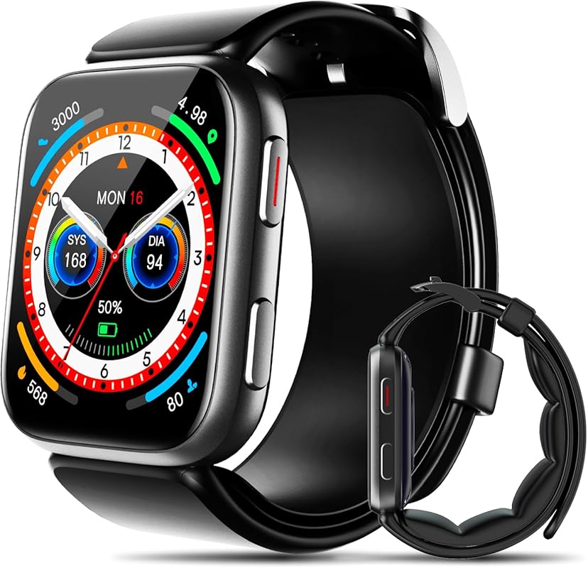 BP Doctor Smart Watch with Air Pump Cuff for Accurate Blood Pressure M