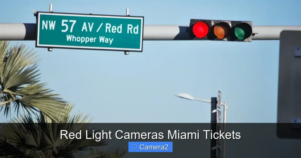 Red Light Cameras Miami Tickets
