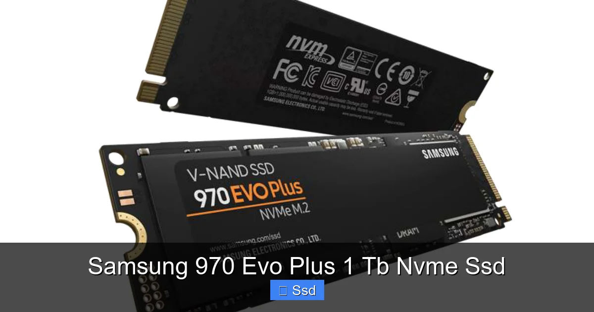 Samsung 970 Evo Plus 1 Tb Nvme Ssd