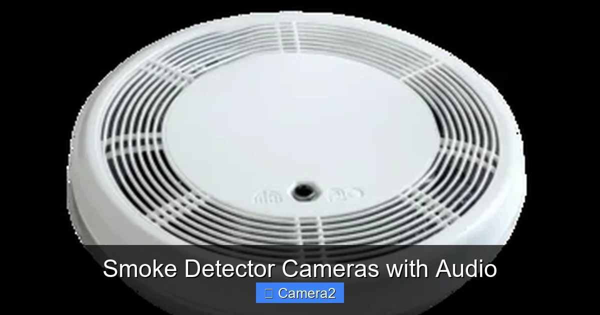 Smoke Detector Cameras with Audio
