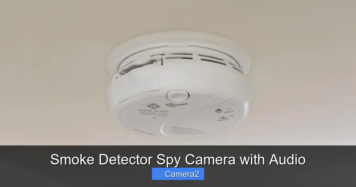 Smoke Detector Spy Camera with Audio
