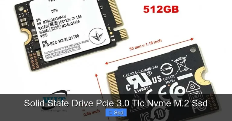 Solid State Drive Pcie 3.0 Tlc Nvme M.2 Ssd