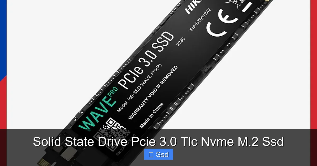 Solid State Drive Pcie 3.0 Tlc Nvme M.2 Ssd