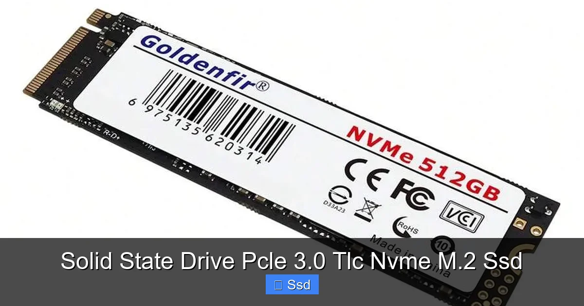 Solid State Drive Pcle 3.0 Tlc Nvme M.2 Ssd