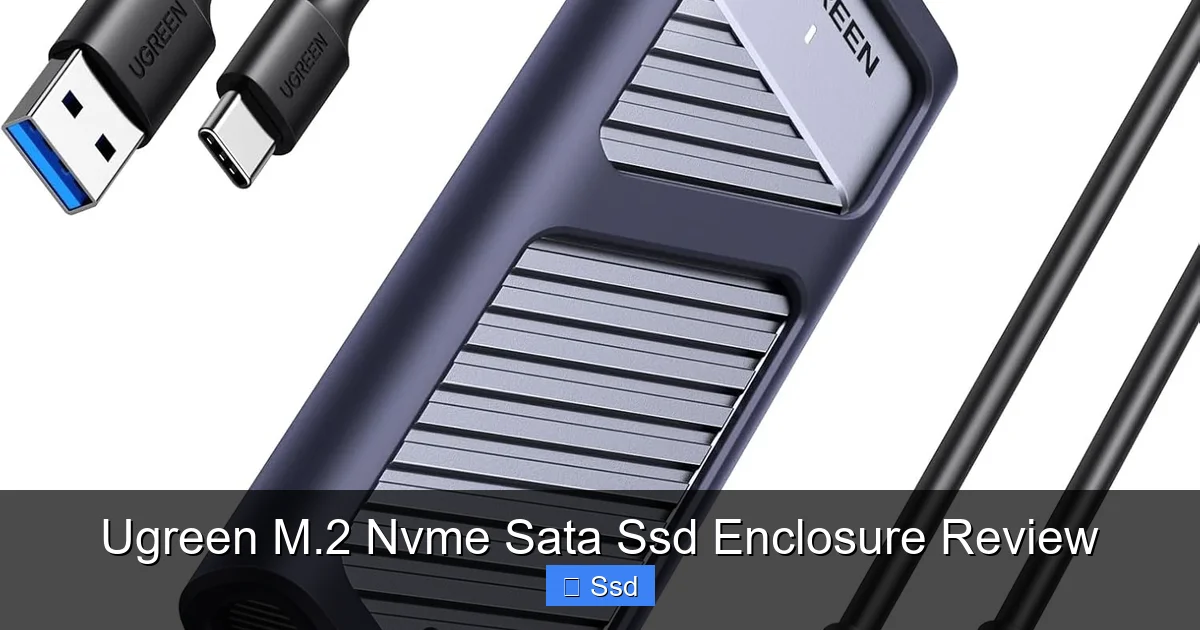 Ugreen M.2 Nvme Sata Ssd Enclosure Review