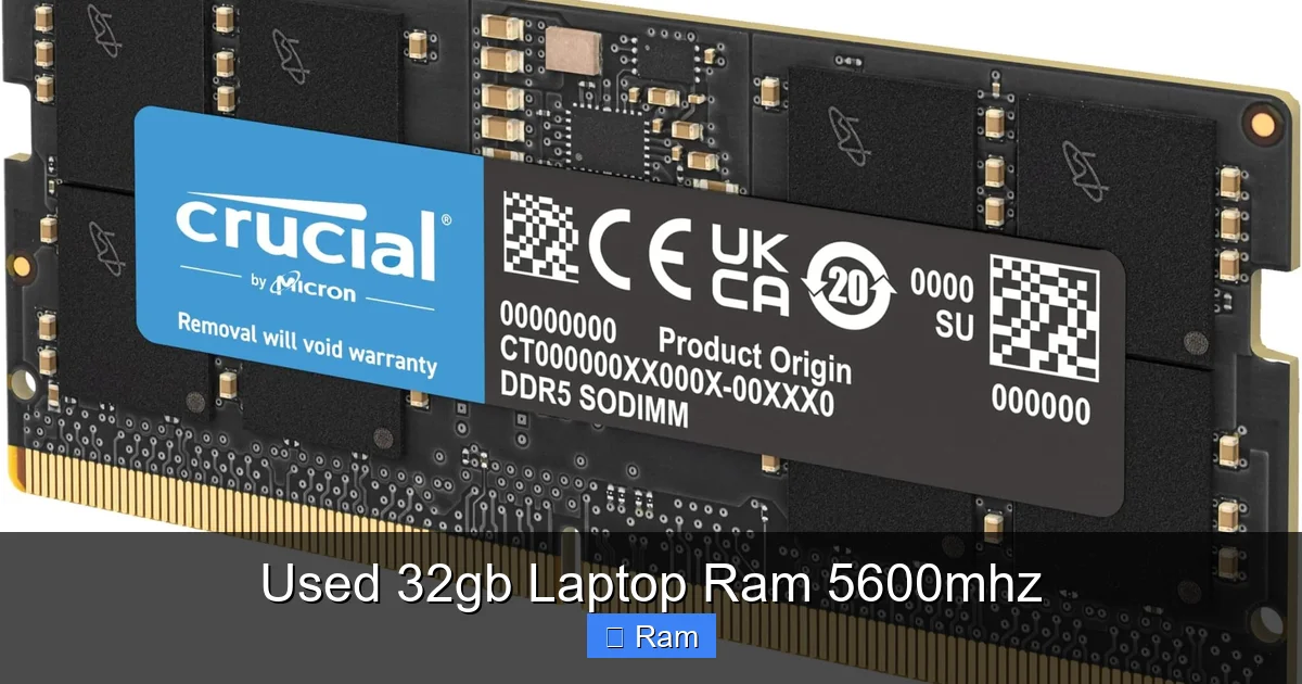 Used 32gb Laptop Ram 5600mhz
