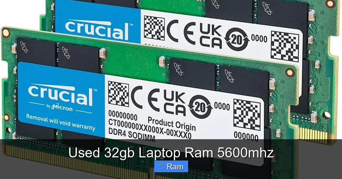 Used 32gb Laptop Ram 5600mhz