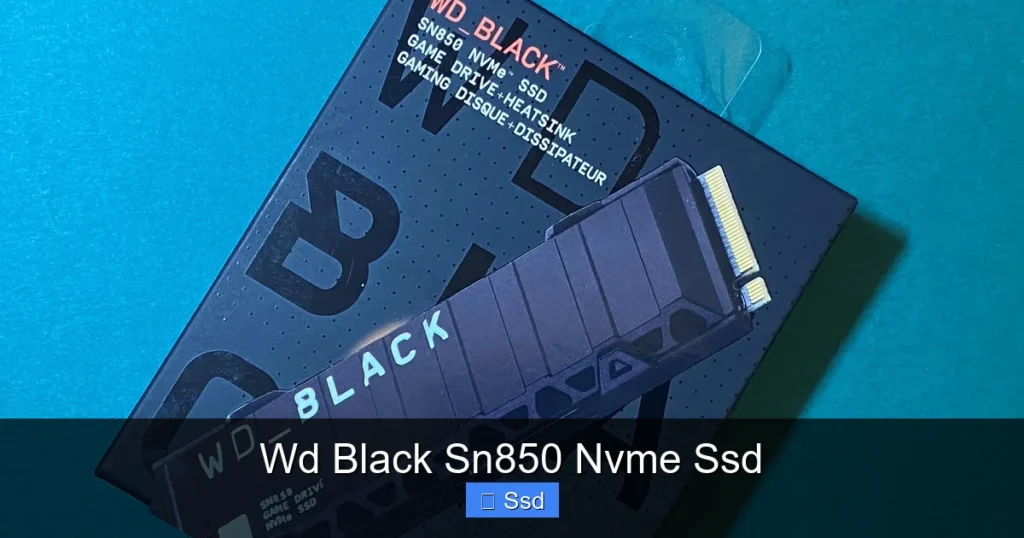Wd Black Sn850 Nvme Ssd