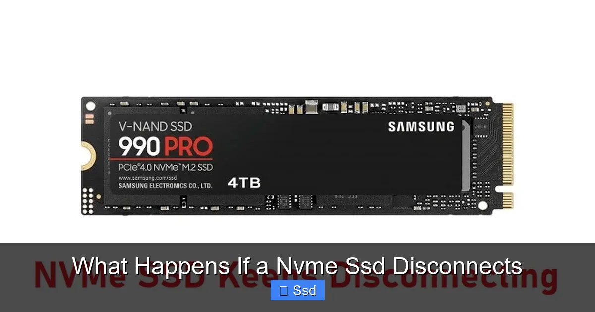 What Happens If a Nvme Ssd Disconnects