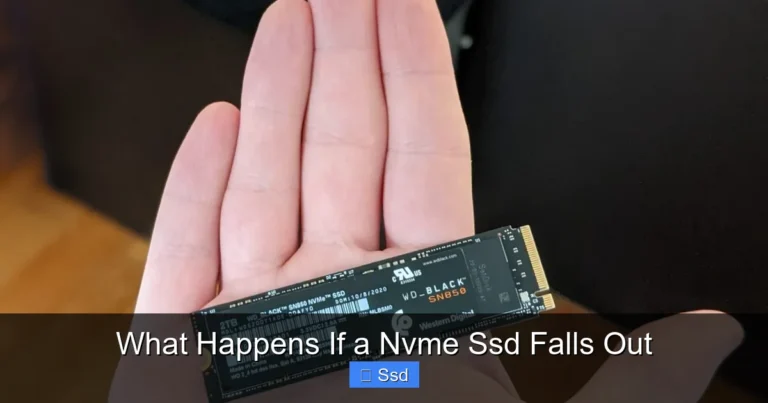 What Happens If a Nvme Ssd Falls Out