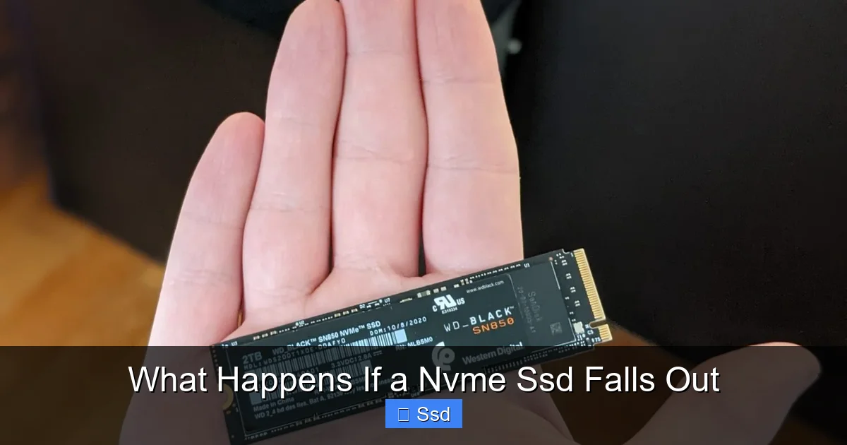 What Happens If a Nvme Ssd Falls Out