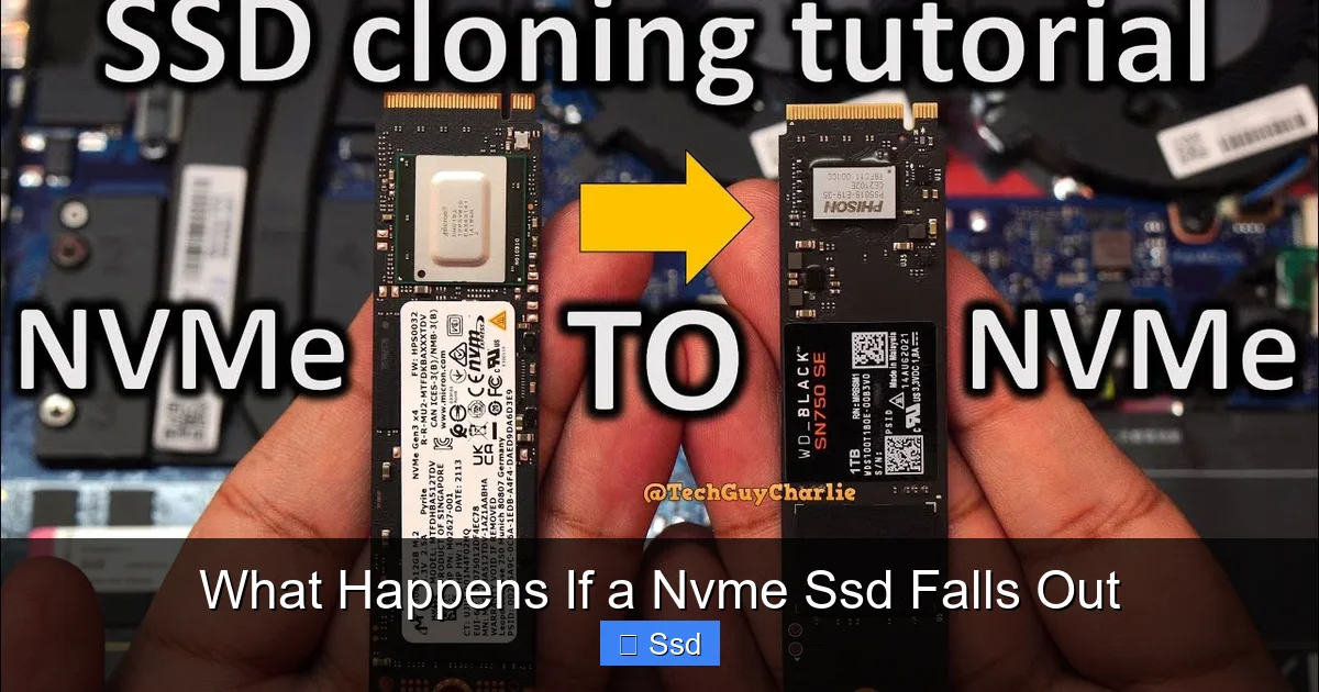 What Happens If a Nvme Ssd Falls Out