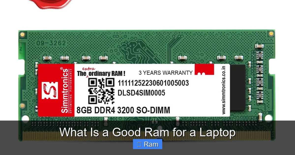 What Is a Good Ram for a Laptop