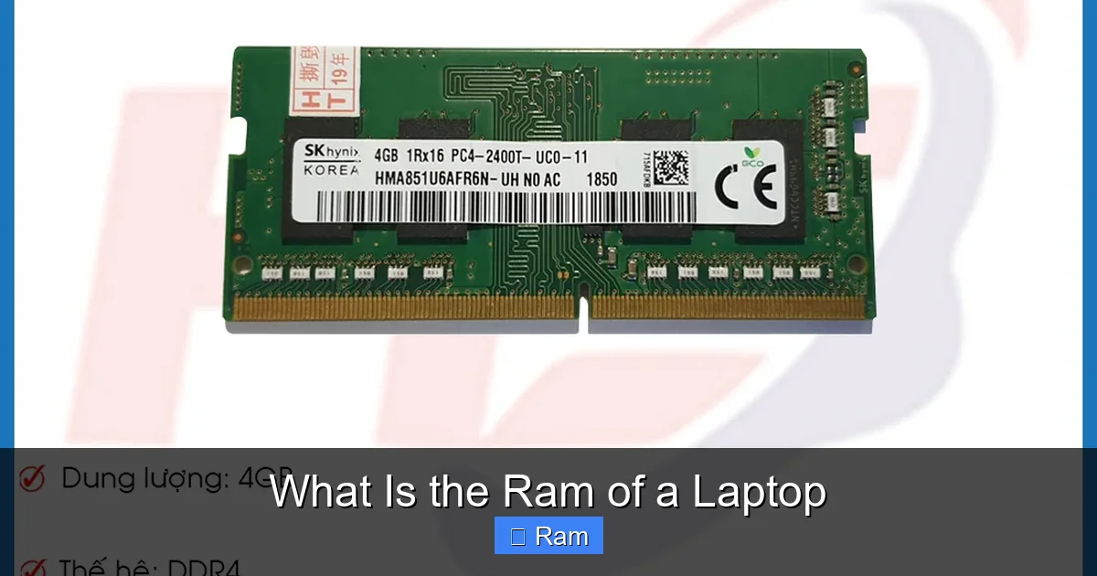 What Is the Ram of a Laptop