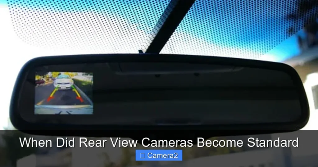 When Did Rear View Cameras Become Standard