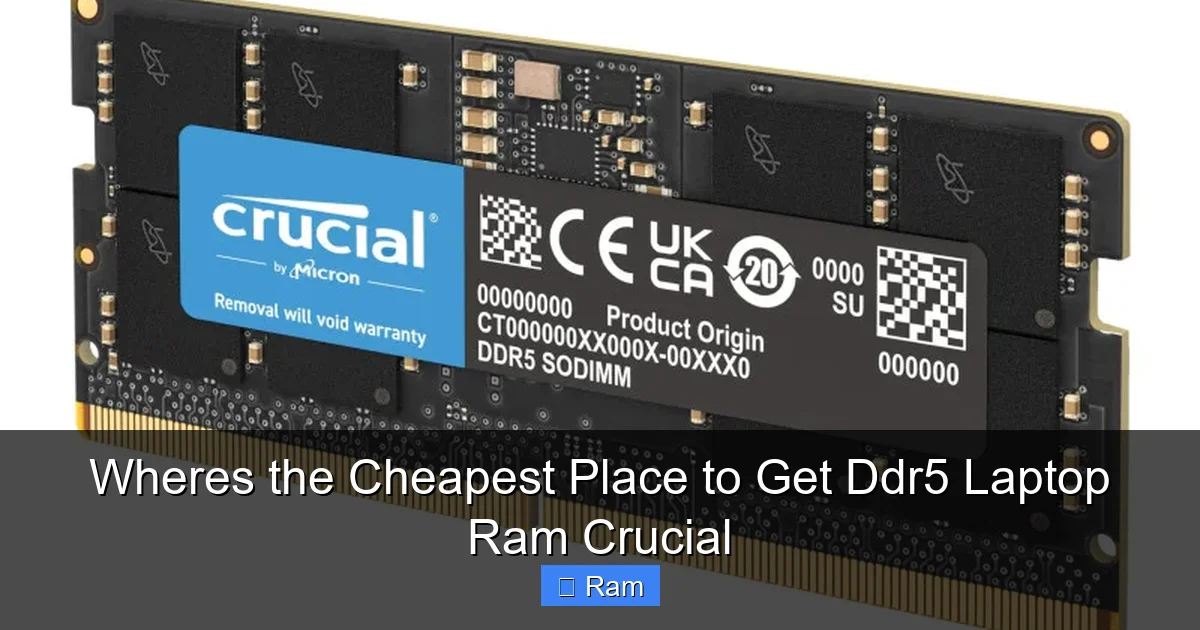 Wheres the Cheapest Place to Get Ddr5 Laptop Ram Crucial