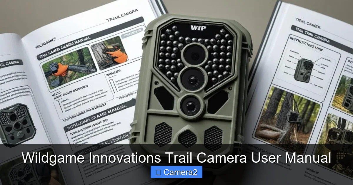 Wildgame Innovations Trail Camera User Manual