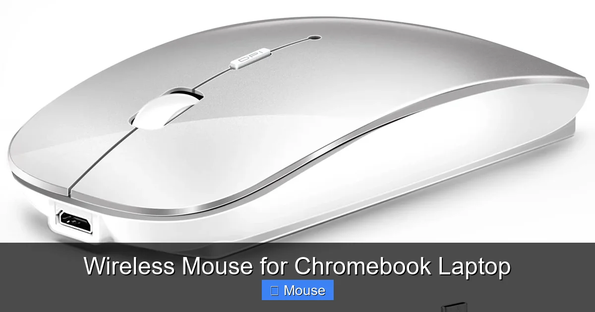 Wireless Mouse for Chromebook Laptop