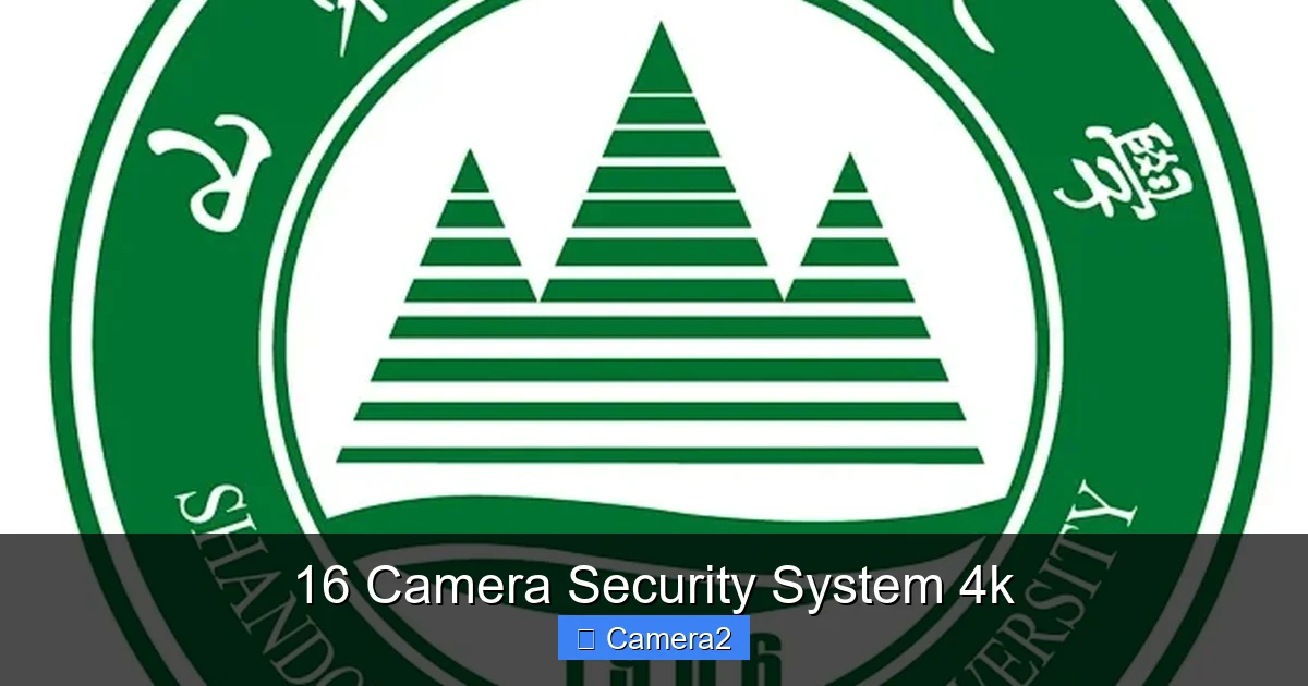 16 Camera Security System 4k