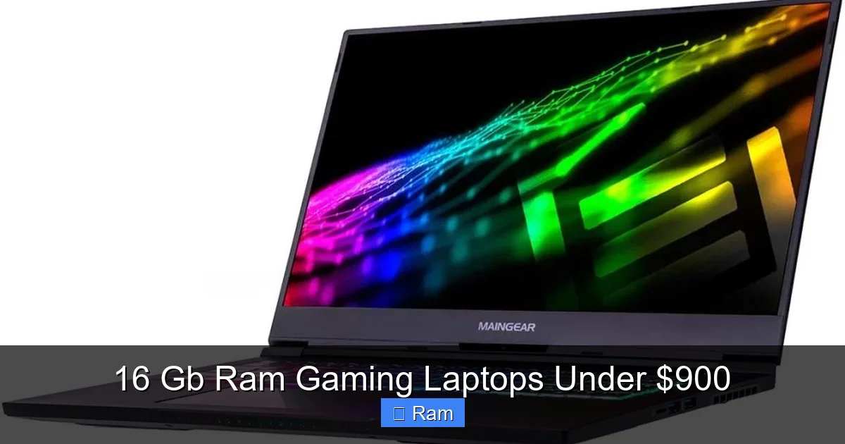 16 Gb Ram Gaming Laptops Under $900
