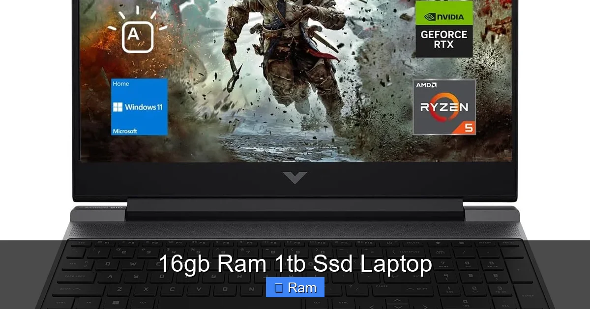 16gb Ram 1tb Ssd Laptop
