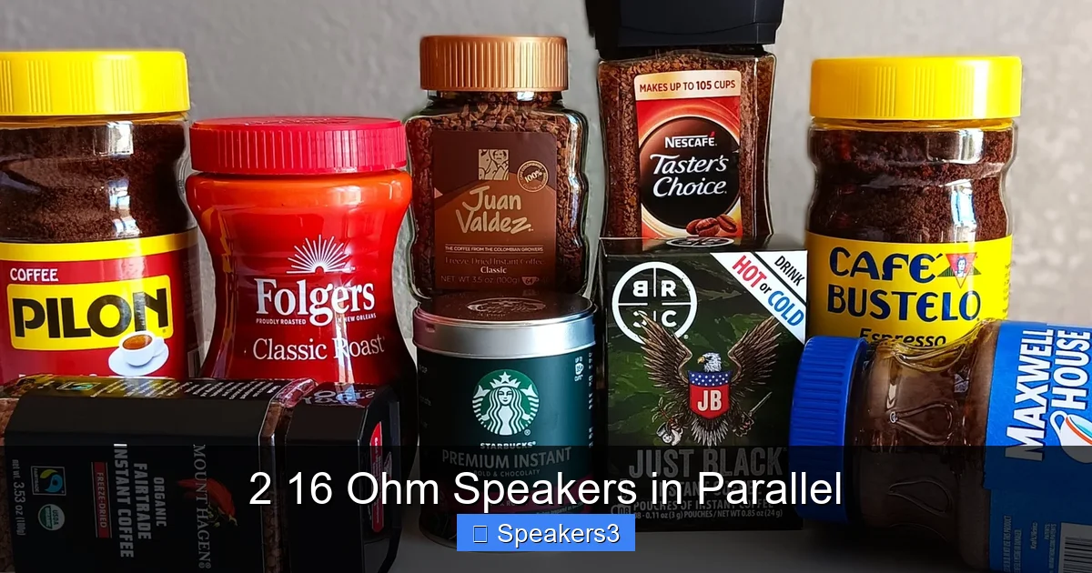 2 16 Ohm Speakers in Parallel