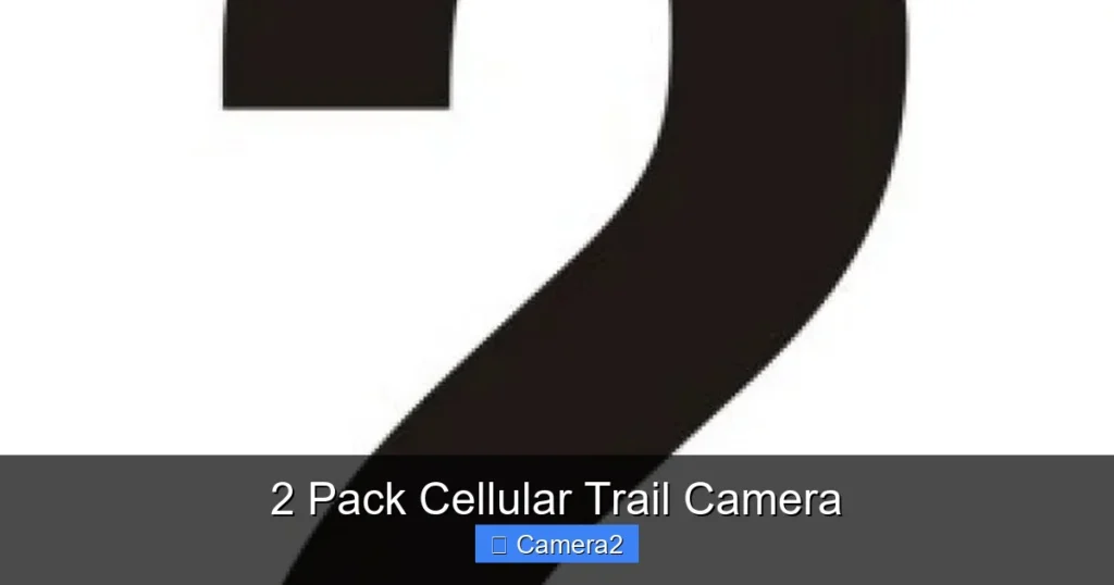 2 Pack Cellular Trail Camera