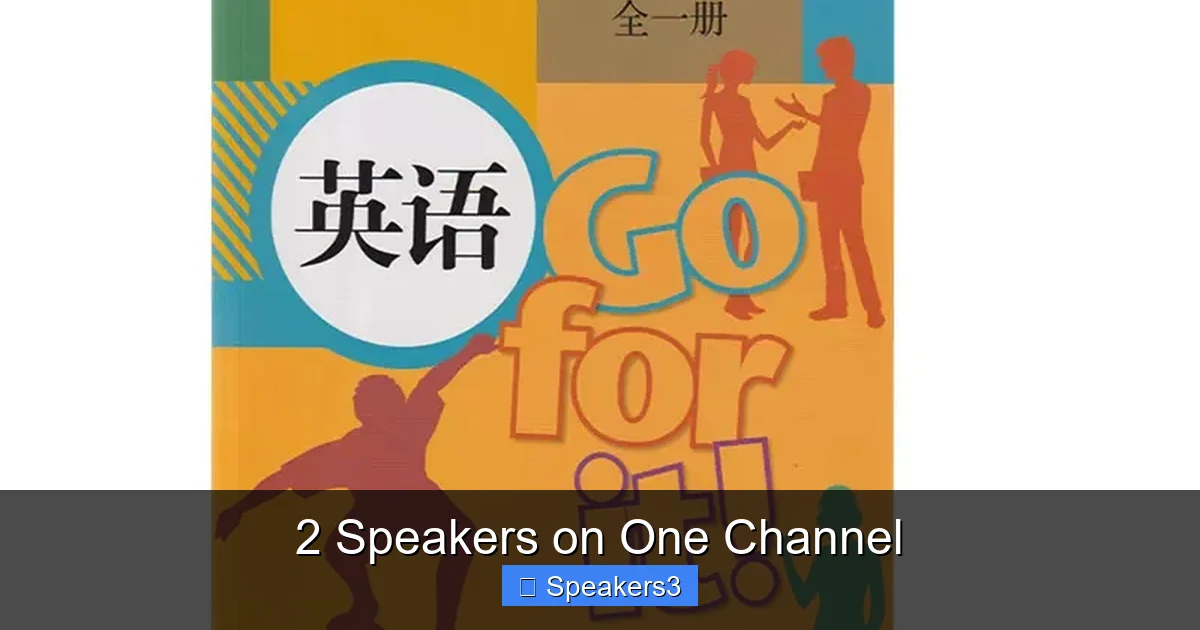 2 Speakers on One Channel