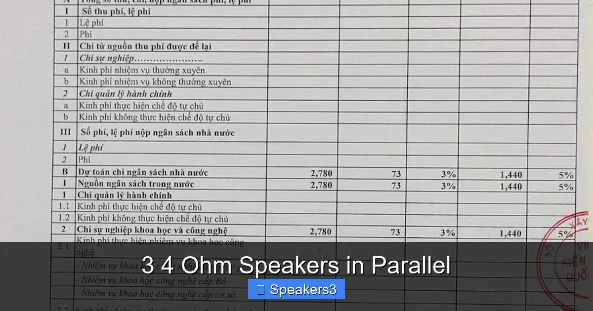 3 4 Ohm Speakers in Parallel