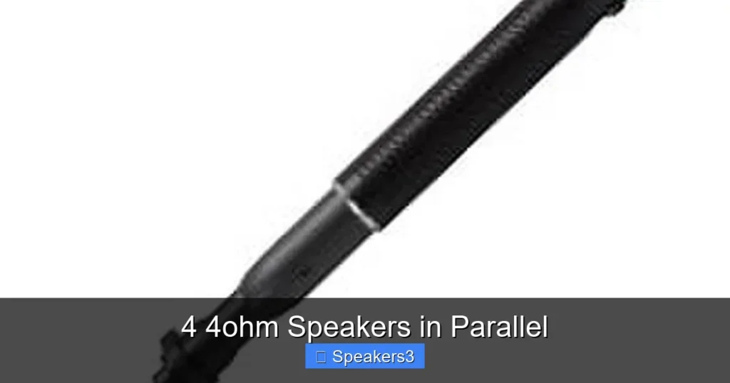4 4ohm Speakers in Parallel