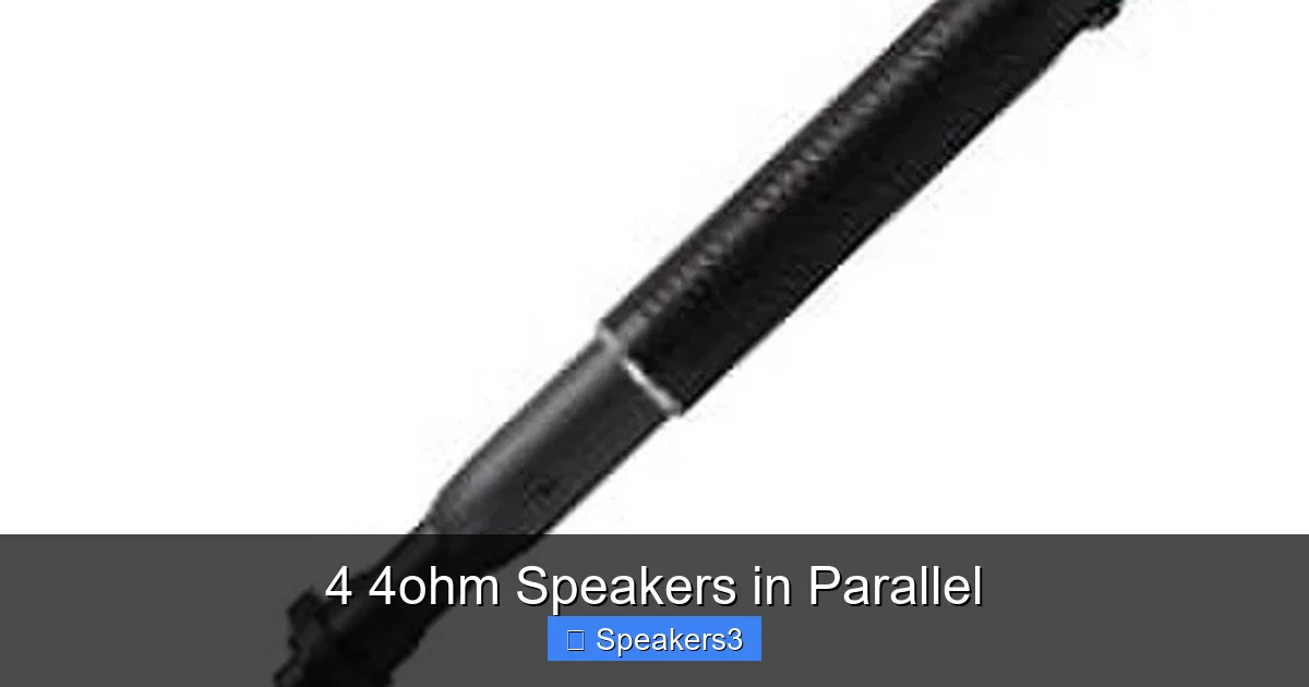 4 4ohm Speakers in Parallel