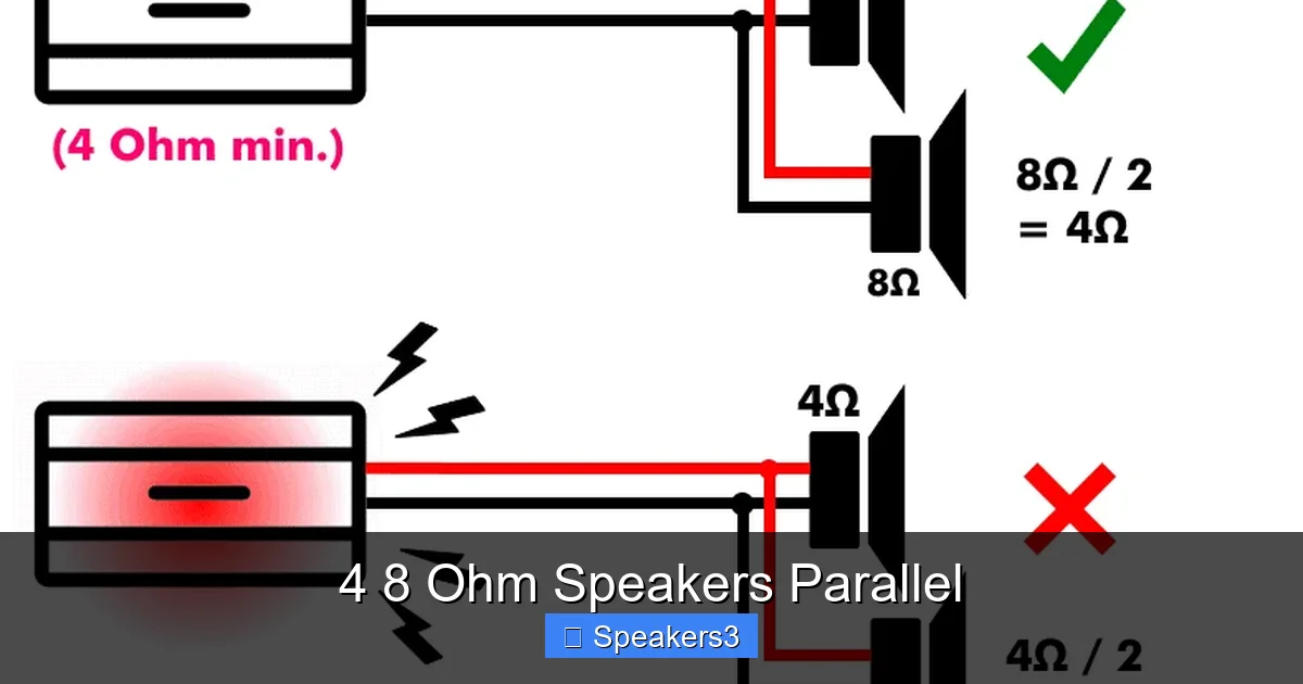 4 8 Ohm Speakers Parallel