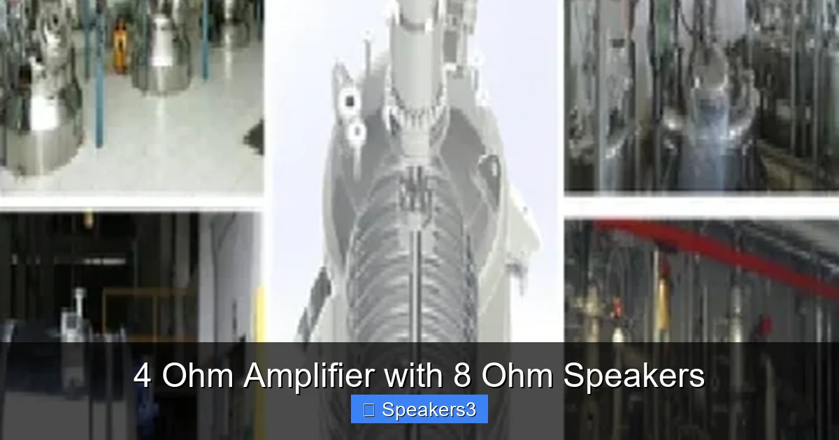 4 Ohm Amplifier with 8 Ohm Speakers