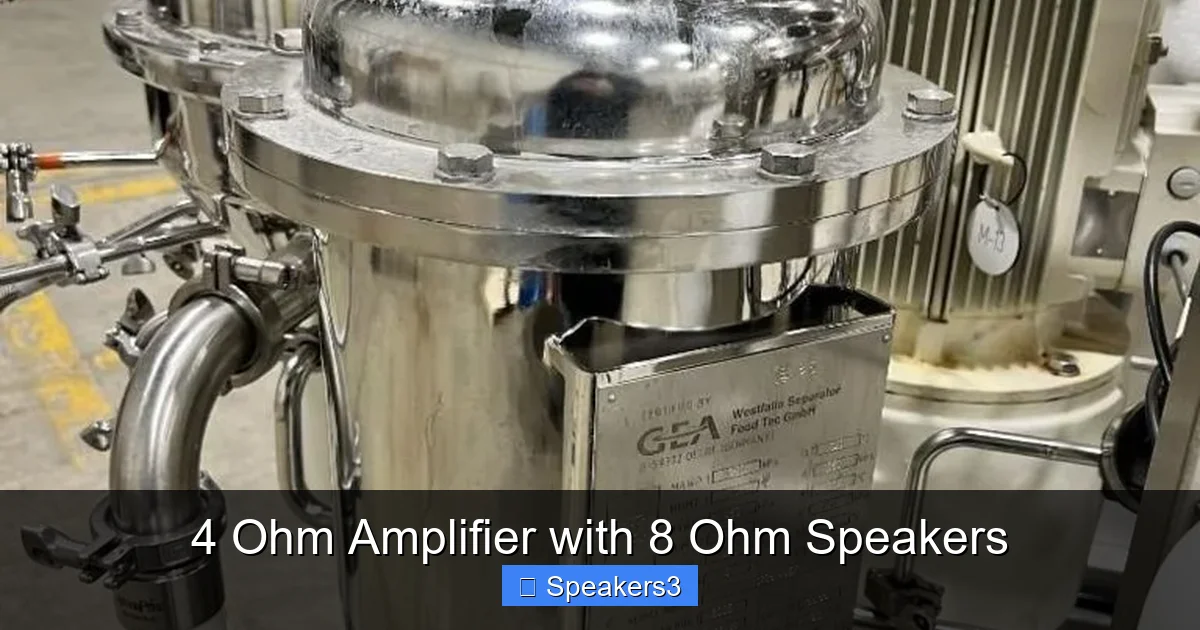 4 Ohm Amplifier with 8 Ohm Speakers