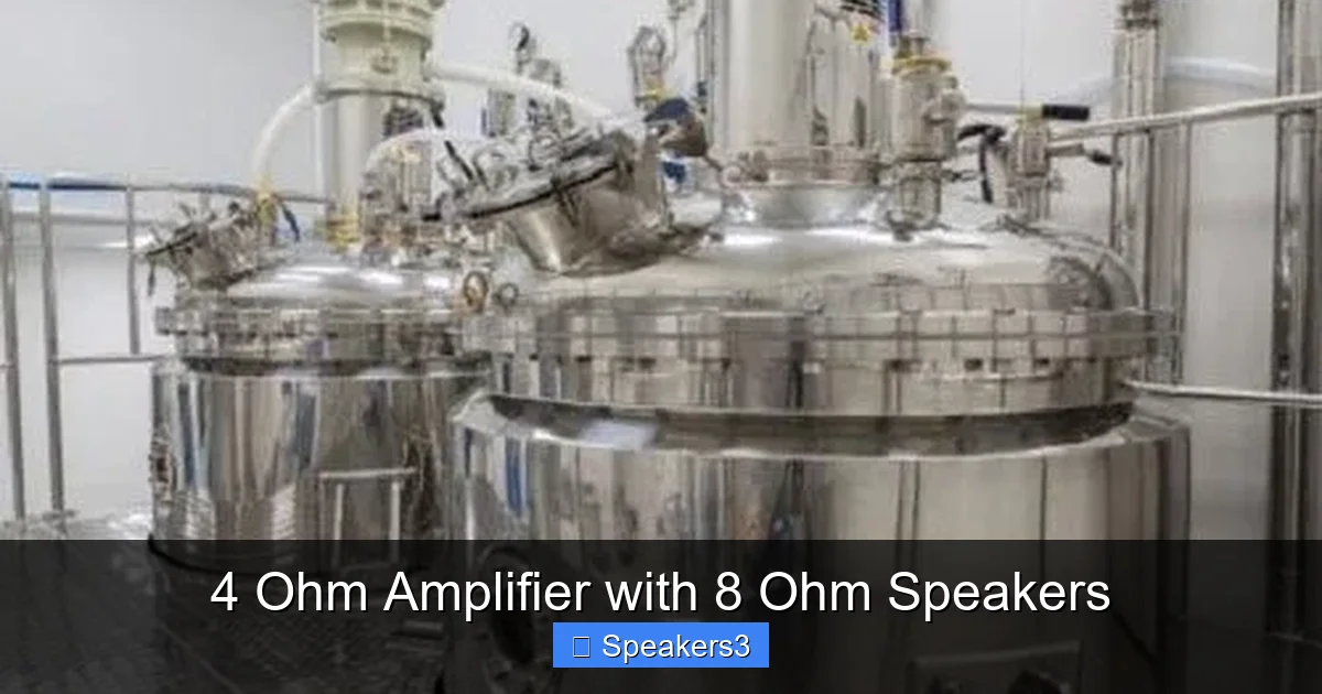 4 Ohm Amplifier with 8 Ohm Speakers