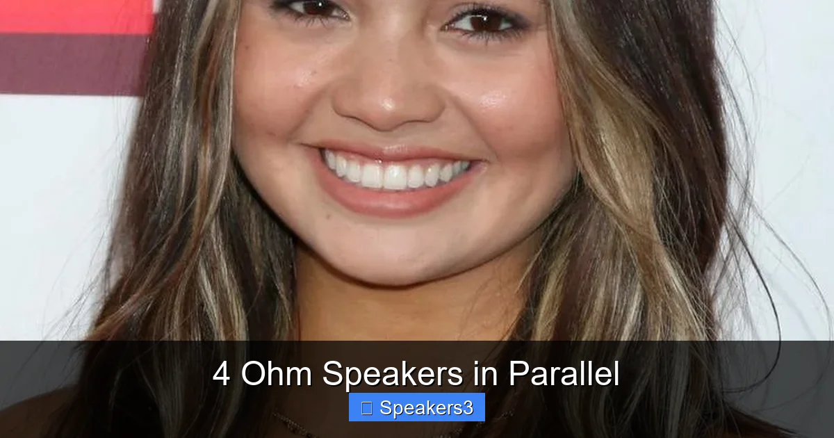 4 Ohm Speakers in Parallel