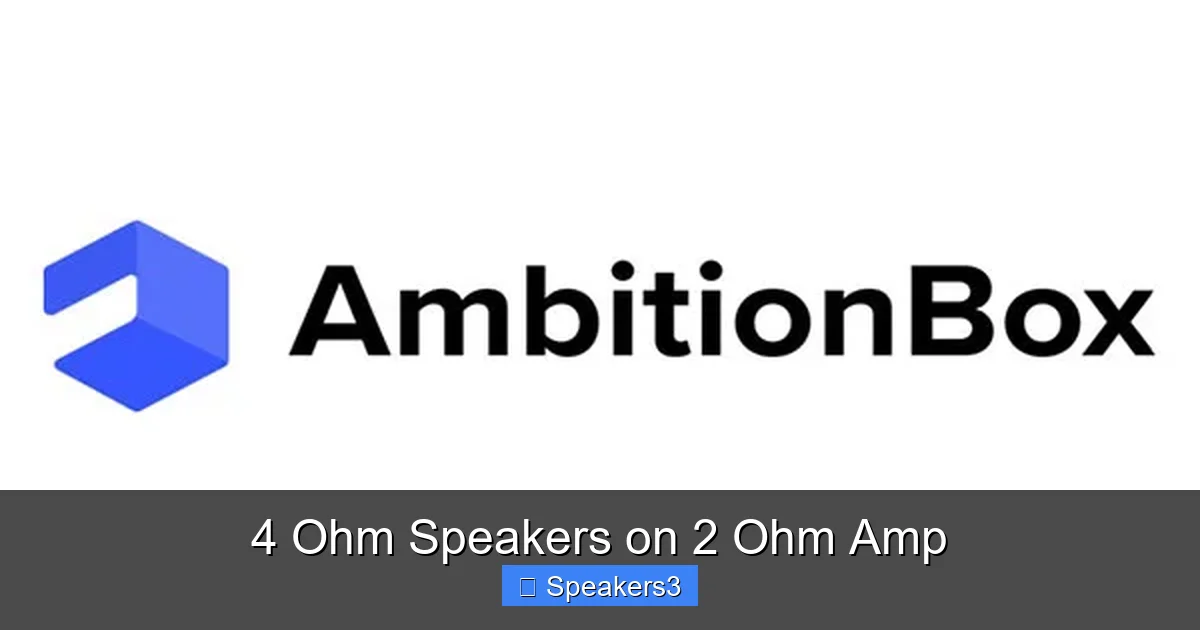 4 Ohm Speakers on 2 Ohm Amp