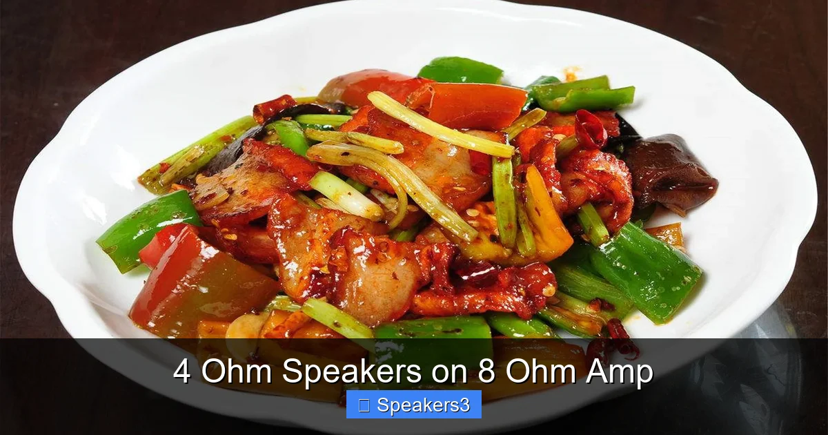 4 Ohm Speakers on 8 Ohm Amp