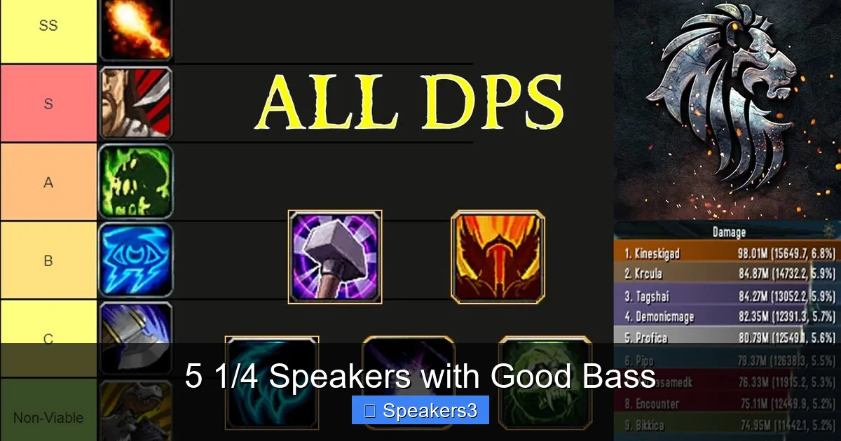 5 1/4 Speakers with Good Bass